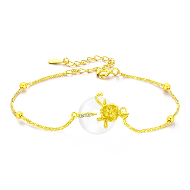 Branded Jewelry Chalcedony Jade Bracelets Women's-16