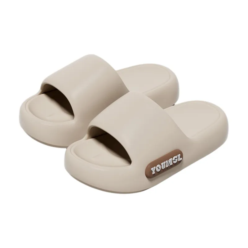 Kemaid Summer Letter Print Soft And Bouncy Slip Resistant Home Slippers For Bathroom Use-0