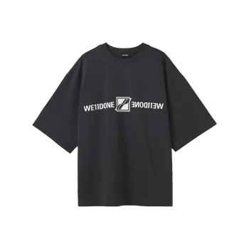 WE11DONE T Shirts Unisex Charcoal Gray