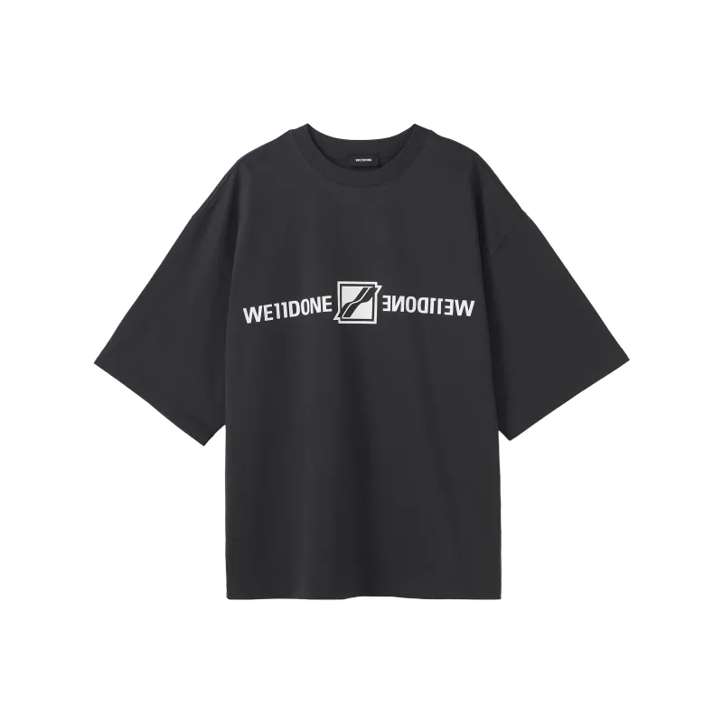 WE11DONE T Shirts Unisex Charcoal Gray-0