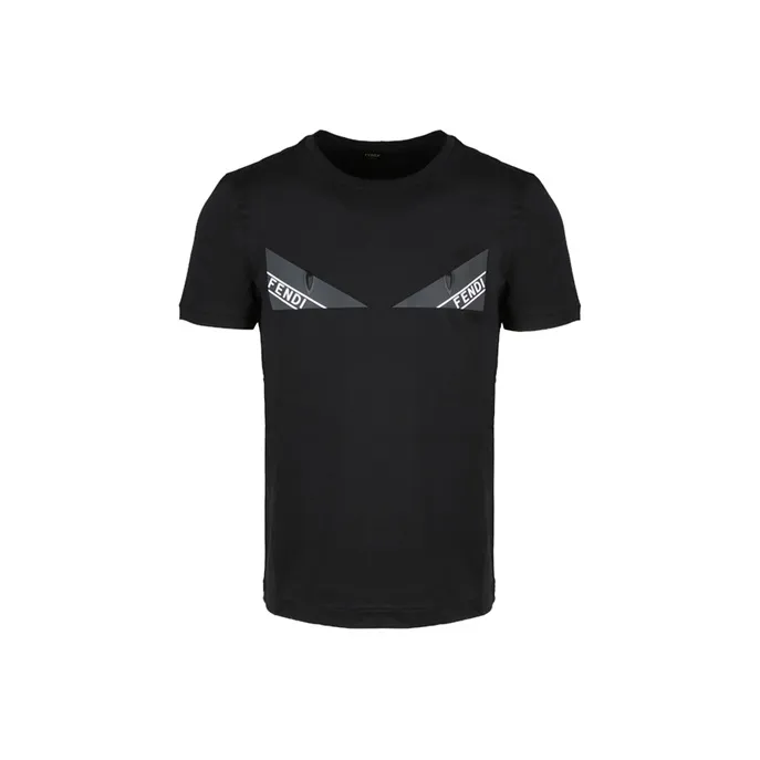 FENDI T Shirts Men Black-0