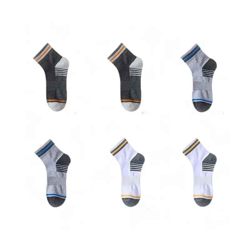 H YXIANG Mid Calf Socks Unisex 6 Pack-12