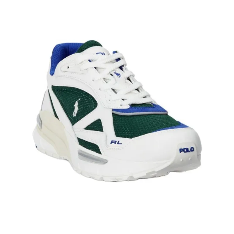 Polo Ralph Lauren Trackster 275 Low Top Casual Shoes Men's White Green-2