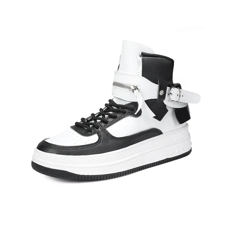 AMICNIEGD Breathable Anti Slip And Wear Resistant High Top Skateboard Shoes Unisex-5
