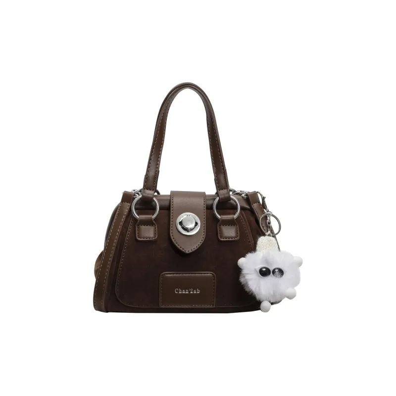 BGAY Suede Crossbody Handbag Regular Women's Coffee/Black/White/Dark Brown-4