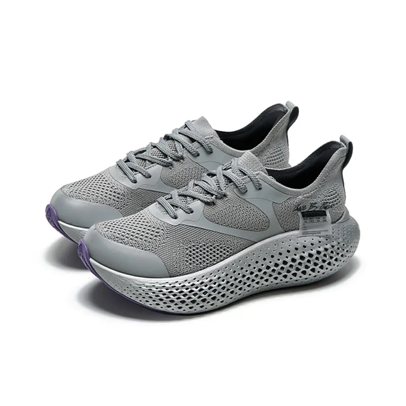 HajimeSorayama x VESSEL Slip Resistant And Abrasion Resistant Coverage Low Top Casual Shoes Unisex Gray-1
