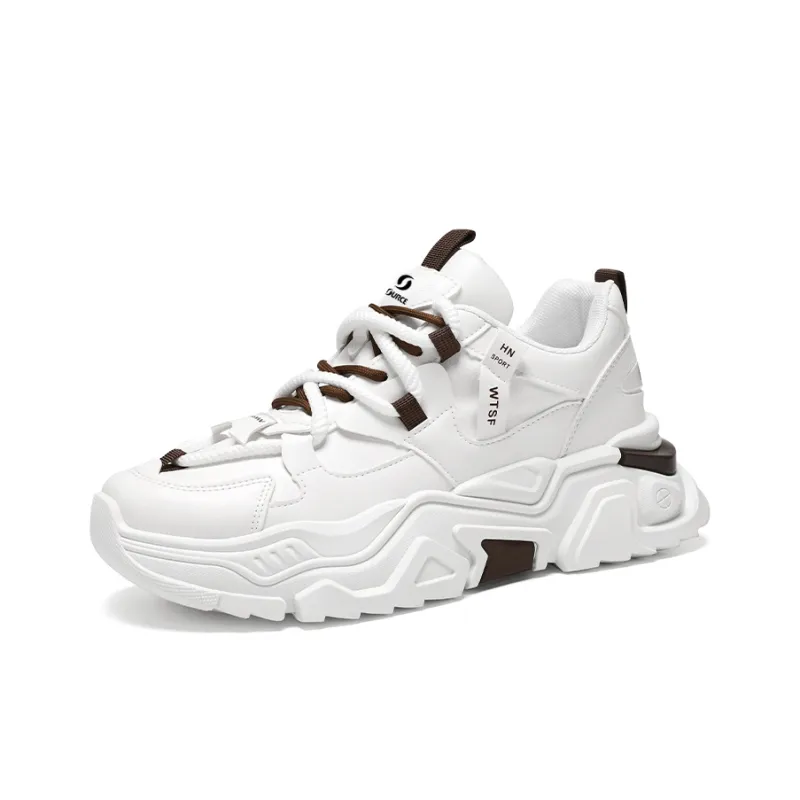 SOURCE Cushioned Slip Resistant Abrasion Resistant Breathable Low Top Chunky Sneakers Men's-3