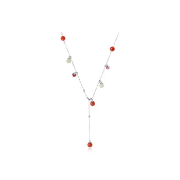 Lao Feng Xiang Agate Necklaces Women's