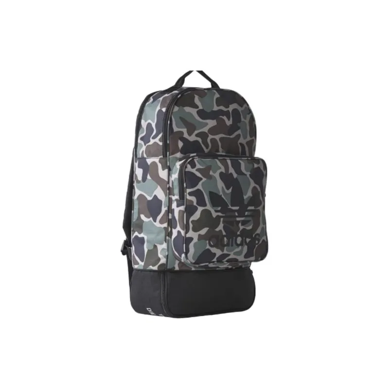 Adidas Originals Print Backpack Unisex Camouflage Green & Black-1