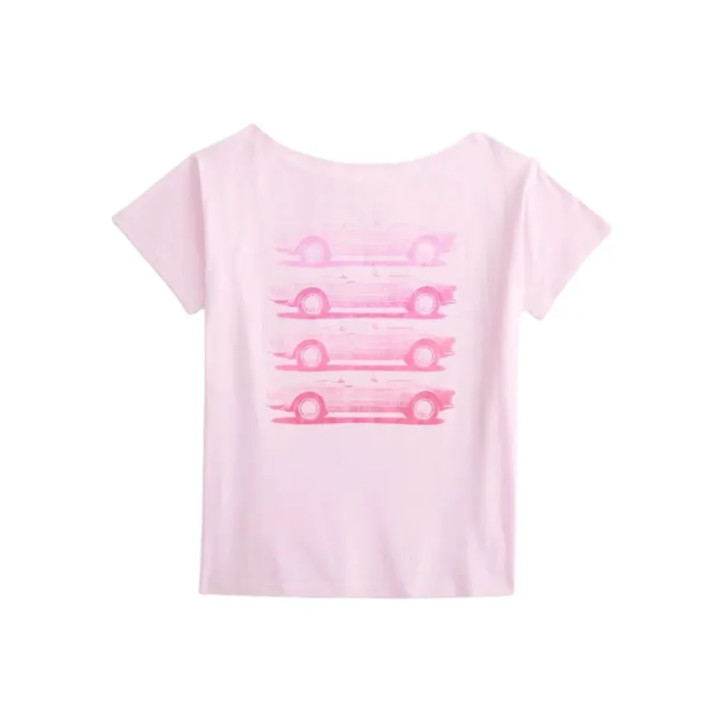 Hollister T Shirts Women's Pink-1