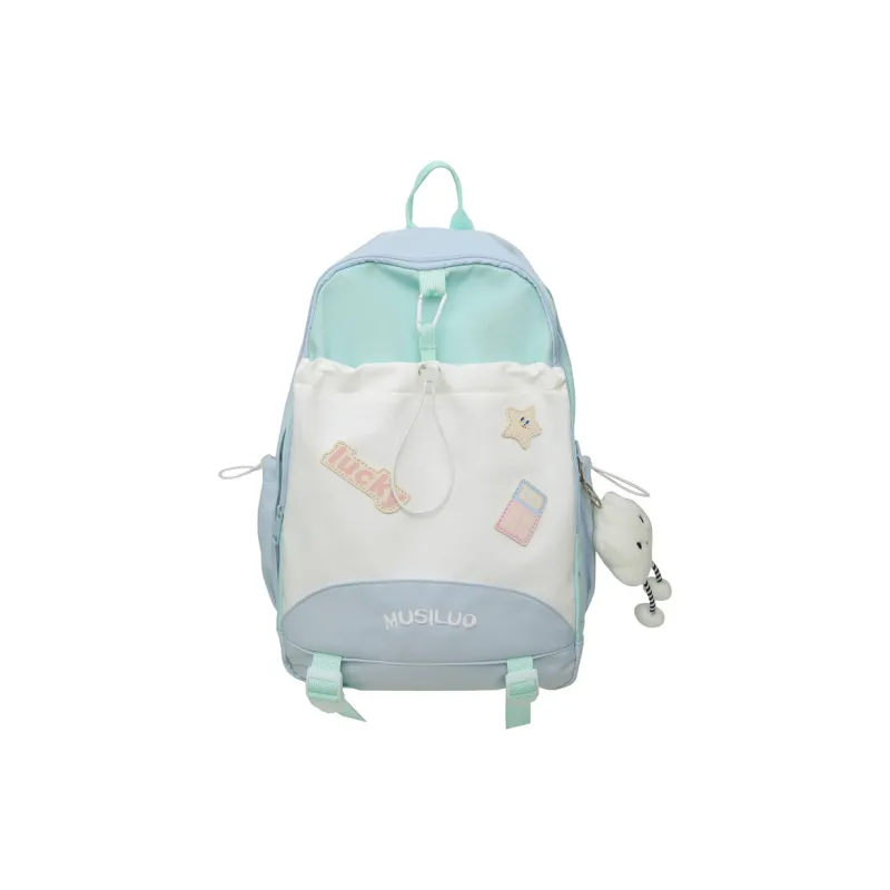 H YXIANG Nylon Backpack Women's Multicolor-5