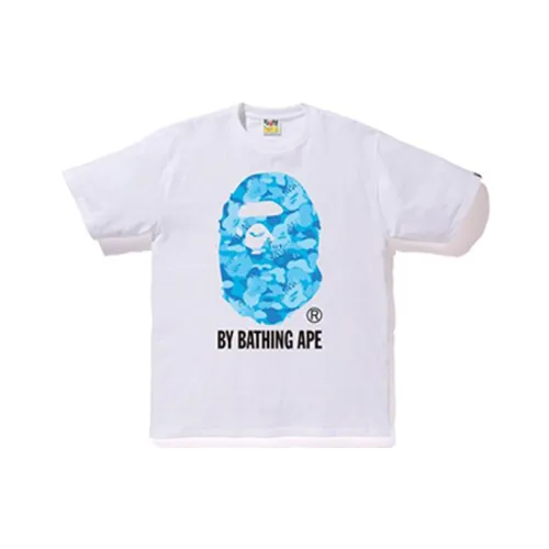 A BATHING APE Ape Head Series T Shirt Unisex White