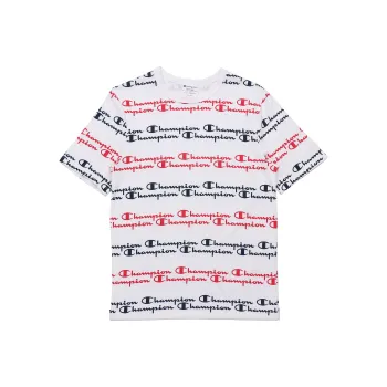 Champion Crew Neck Fitted Straight Short Sleeved T Shirt US Version Unisex Red Blue