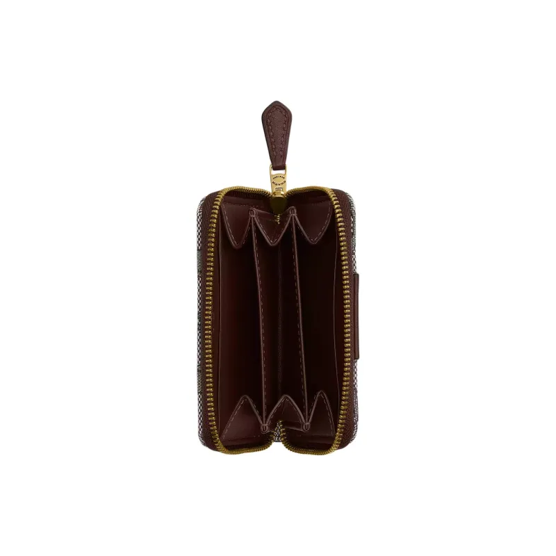 COACH Essential Leather Card Holder Small Size Women's Brass Maple-1