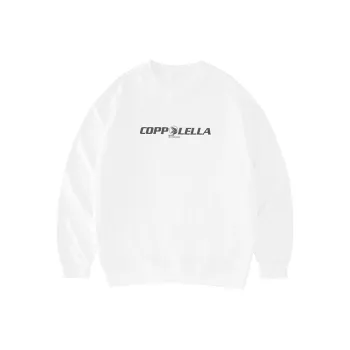 COPPOLELLA Pullover Loose Fit Sweatshirt Unisex White