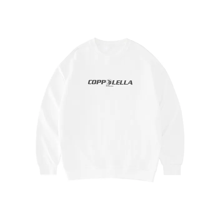 COPPOLELLA Pullover Loose Fit Sweatshirt Unisex White-0