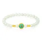 [Pomegranate Blossom]Twelve Gods of Flowers Solid Gold Beaded Bracelet