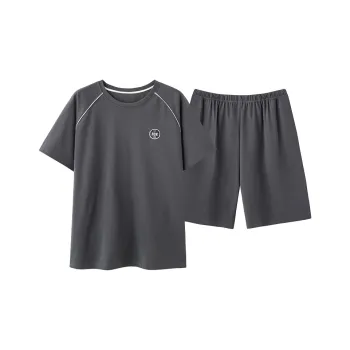 WANANNI Pajama Set Men's Dark Gray