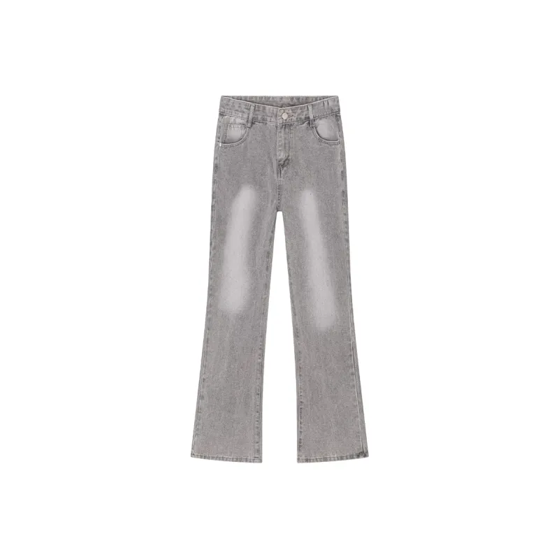 NEAR HERE Jeans Unisex Green Yellow-1