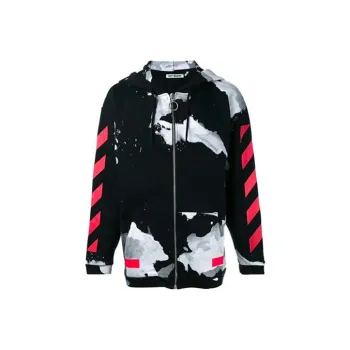OFF WHITE Sweatshirt Loose Fit Style Men's Black