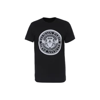BALMAIN Logo Printed Crewneck T-Shirt