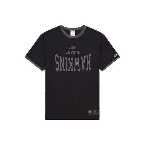 Champion Stranger Things Straight T-Shirt US Version Men's Black