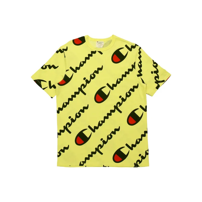 Champion T Shirt US Version Unisex Yellow-0