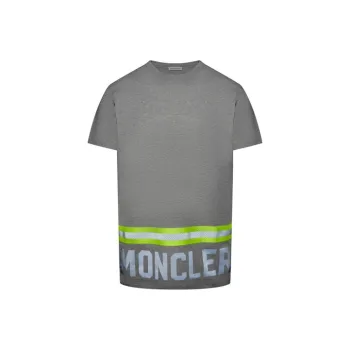 Moncler High Vis Logo Print T-shirt