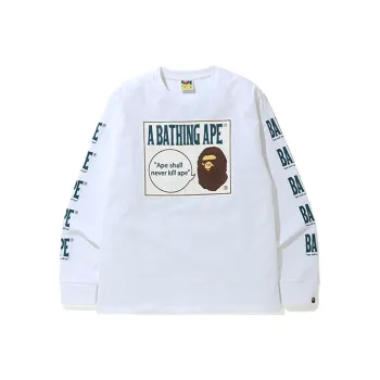A BATHING APE Boombox Tag L/S Tee