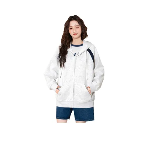 Tonlion Sweatshirt Women's Light Beige Gray