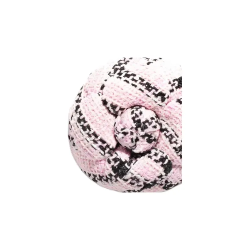 CHANEL Cotton Brooches Women's Pink-2