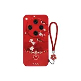 China Red-DW Floral Bird Butterfly Chain Red+Floral Bracelet
