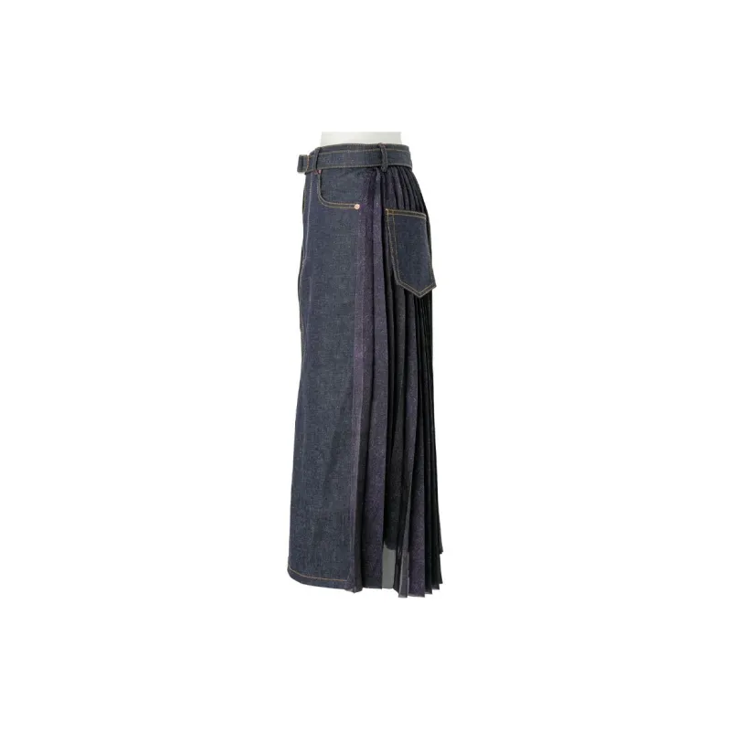 Sacai Denim Skirt 'Indigo'-2