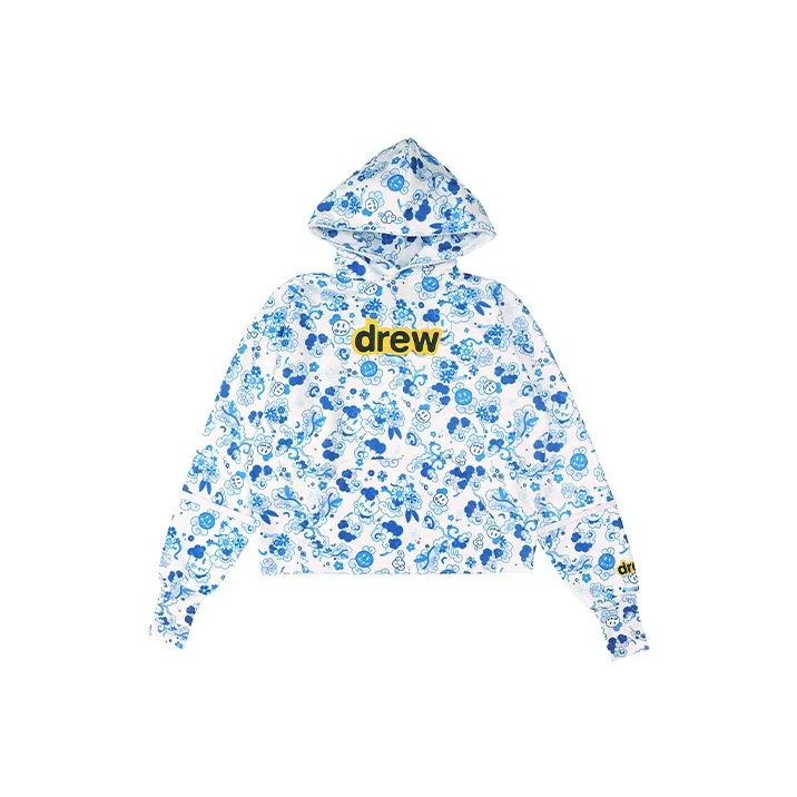 Drew House Smiley Collection Sweatshirts Unisex Blue-0
