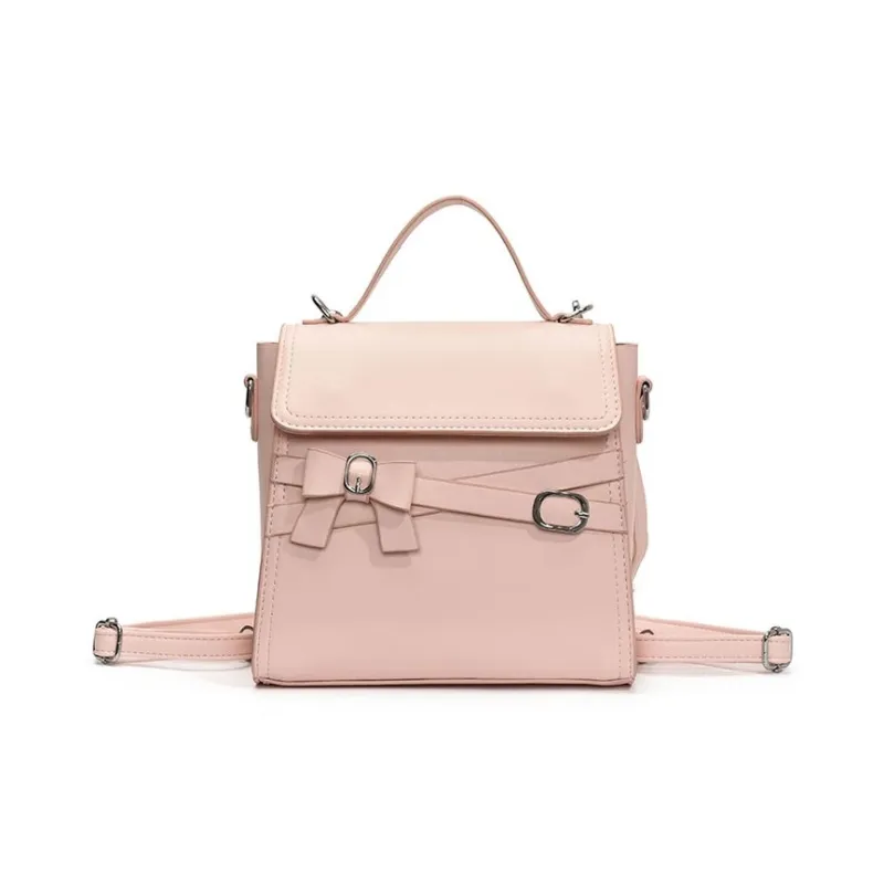 TTaG．baG PU Backpack Regular Women's White/Black/Blue/Pink/Yellow-8