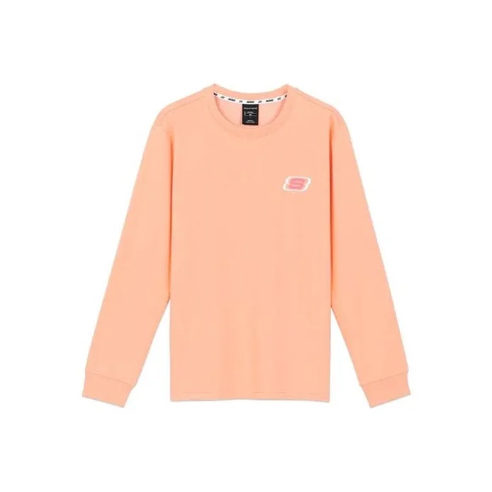 Skechers Sweatshirts Unisex Orange Peach Pink-0