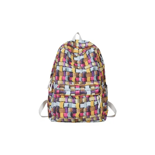 MINIPUDING Nylon Backpack Regular Unisex Multicolor