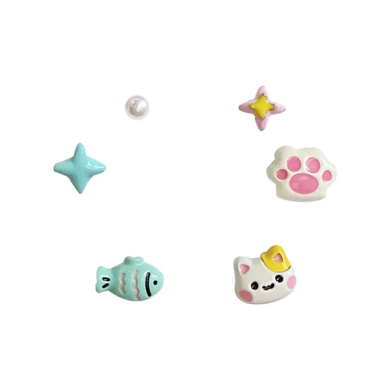 Shiban Alloy Stud Earrings Unisex-4
