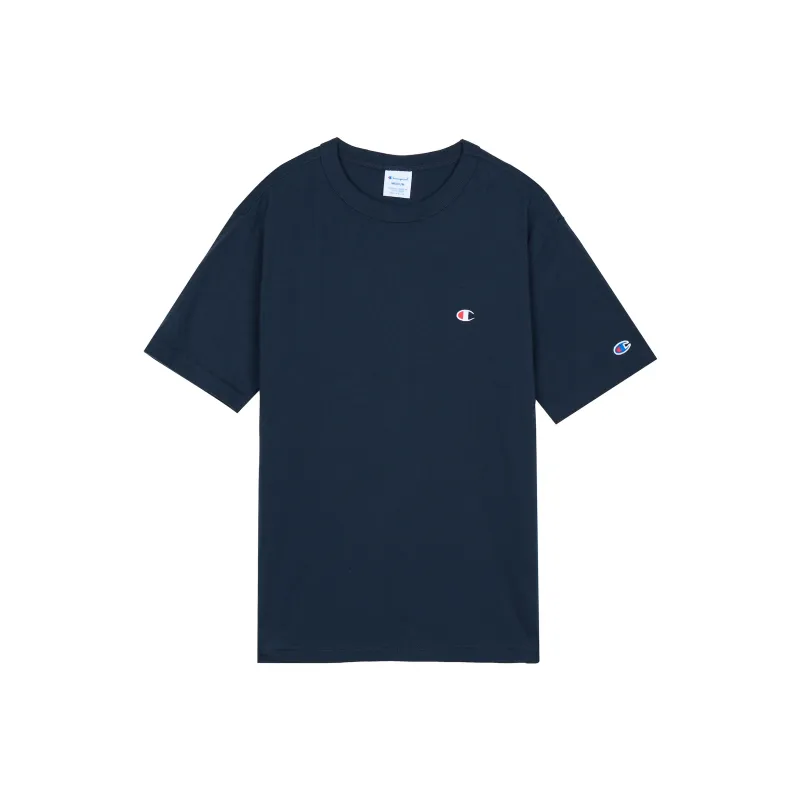Champion T Shirt Unisex Navy Blue Japan Version-0