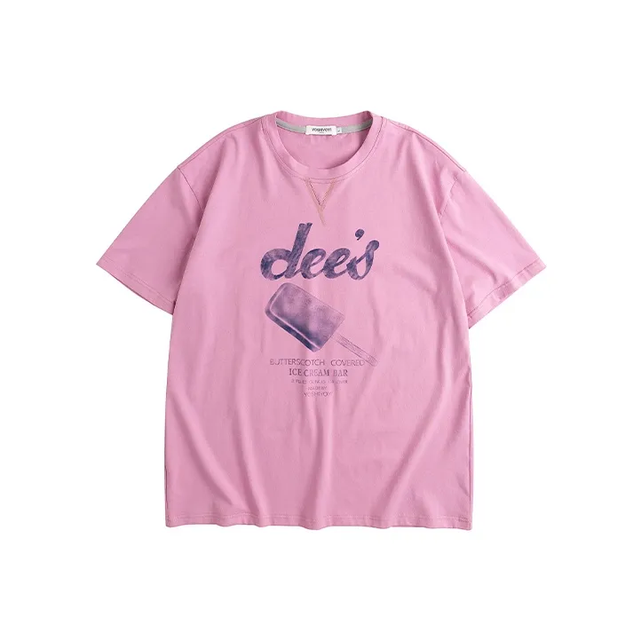 YOSHIYOYI T-Shirt Unisex Dark Pink-0