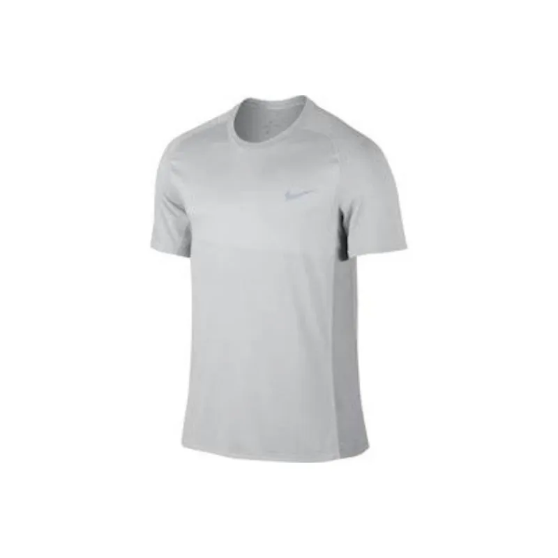 Nike T Shirts Men White Gray-0