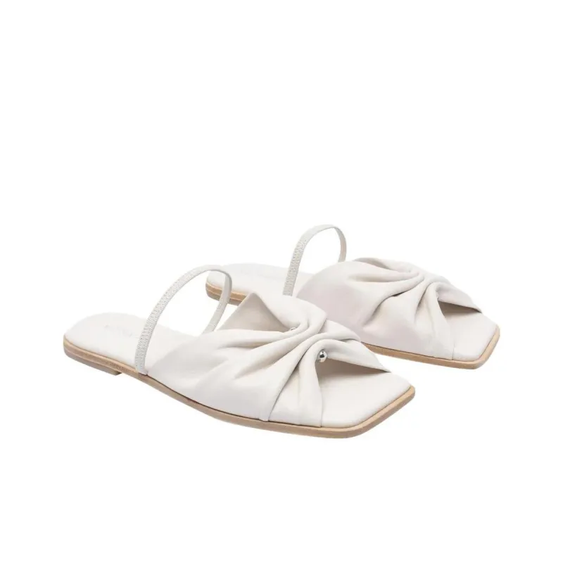 Vic Matie Slide Slippers Women's White-3