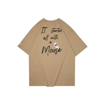 Disney X LINING T Shirts Men Starfish Brown