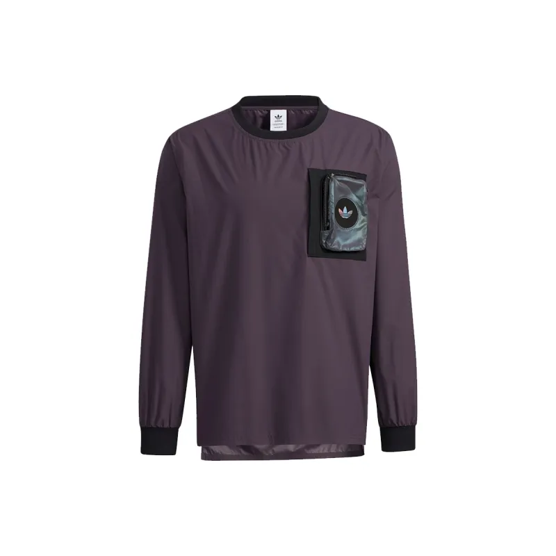 Adidas Originals Set in Sleeve T Shirt Men's Purple-0