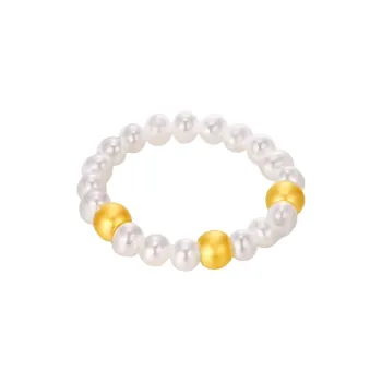 CHOW TAI KING Pearl Rings Women's