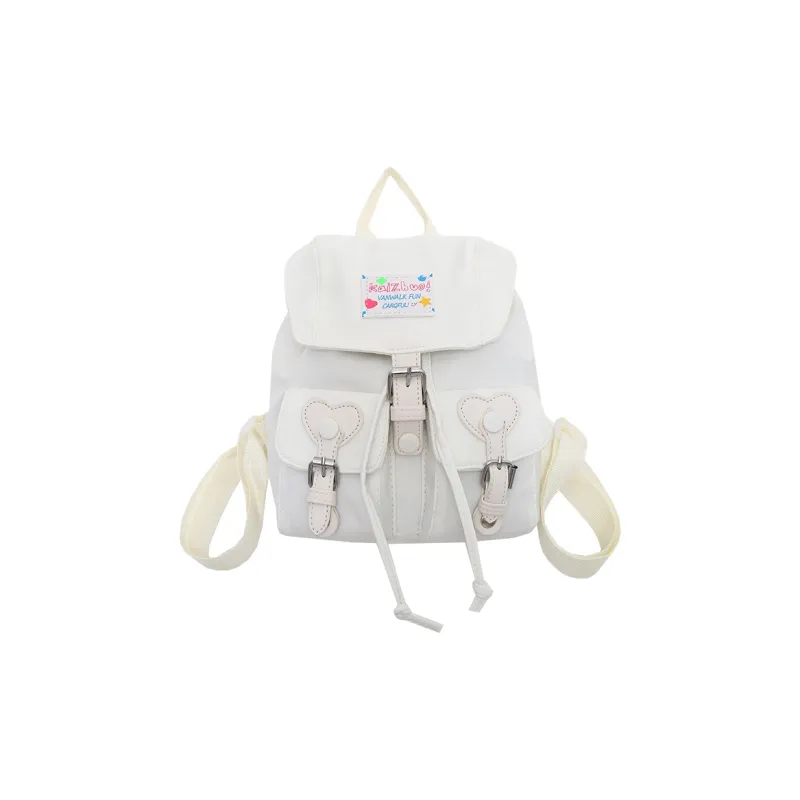 Travel Nylon Backpack Unisex Black/White/Blue-6