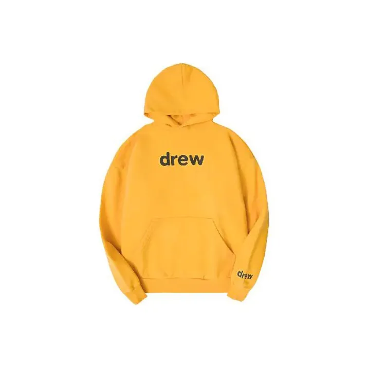 Drew House Letter Logo Series Sweatshirts Unisex Yellow-0