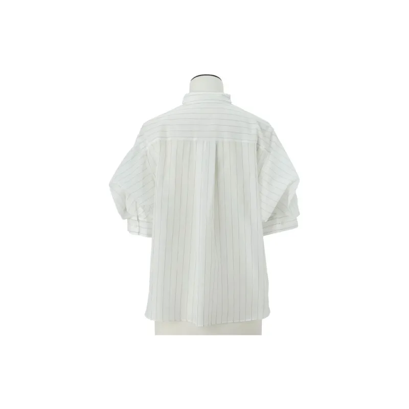 Sacai Striped Panelled T shirt-1
