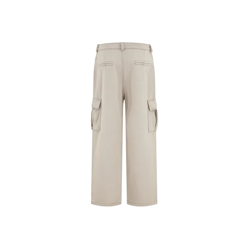 BEAR UNION Casual Pants Unisex Ecru-1