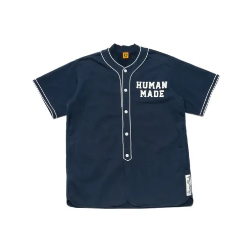 HUMAN MADE T Monogram shirts Men Navy Blue